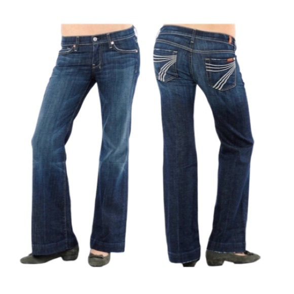 7 For All Mankind Denim - 7 For All Mankind Dojo White Pocket 7 Jean Size 30